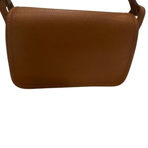 Longchamp Le Foulonne Crossbody Caramel Leather Bag serial 10133021121 NEW